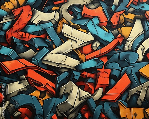 Wallpaper Mural Vibrant Graffiti Art Explosion. Torontodigital.ca