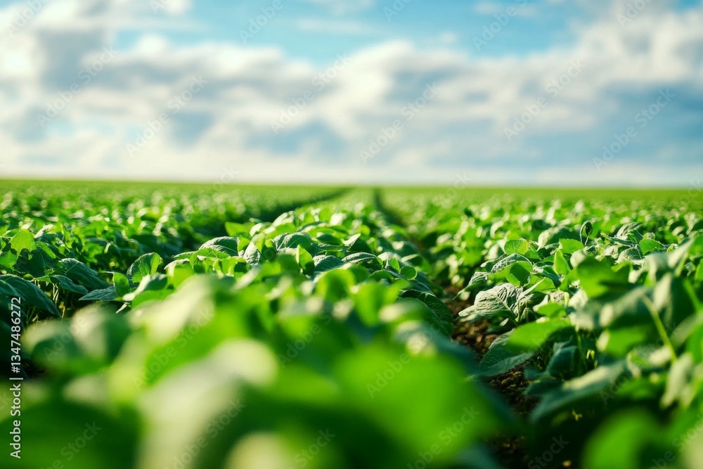 The future of agriculture lies in sustainable methods for soybean growth and harvesting.