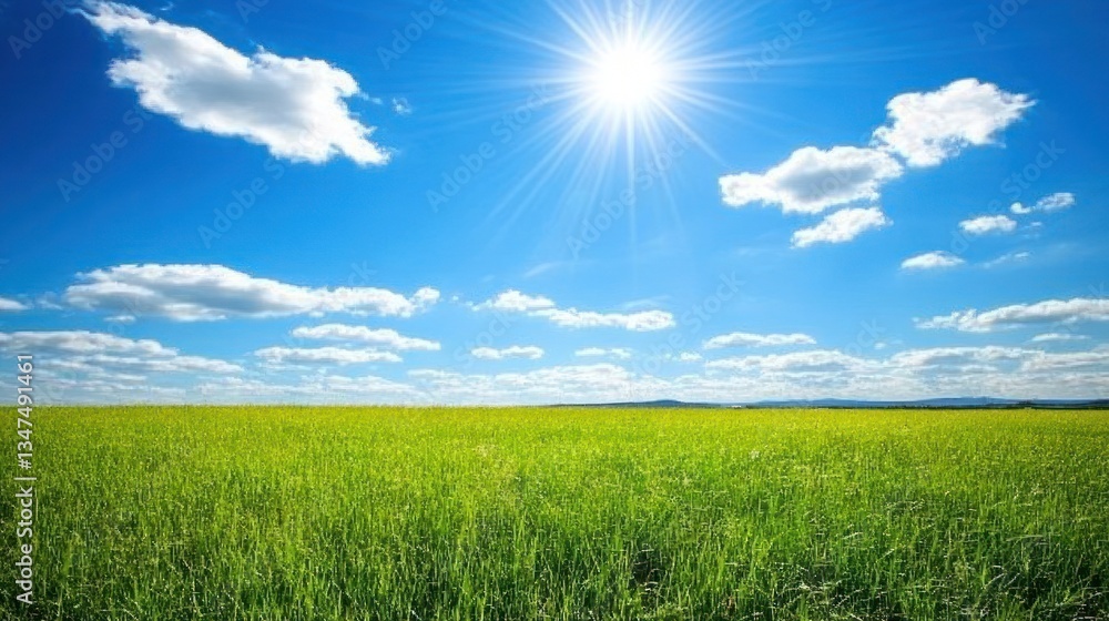 Obraz premium Sunny Meadow Landscape