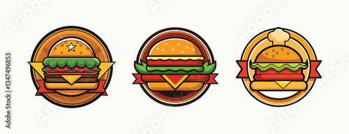 set of fast food doodle elements.Tasty burger with cheese and bacon. Junk food. Burger, hot dog, burrito, sandwich, pizza. Isolated on a white background.