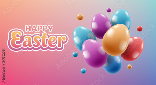 Wallpaper Mural Happy Easter Eggs Background Torontodigital.ca