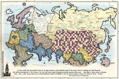 A map of the Soviet Union showing the extent of the Russian Empire