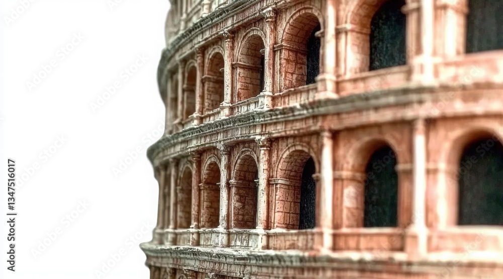 Obraz premium Detailed Miniature Reproduction of an Ancient Amphitheater