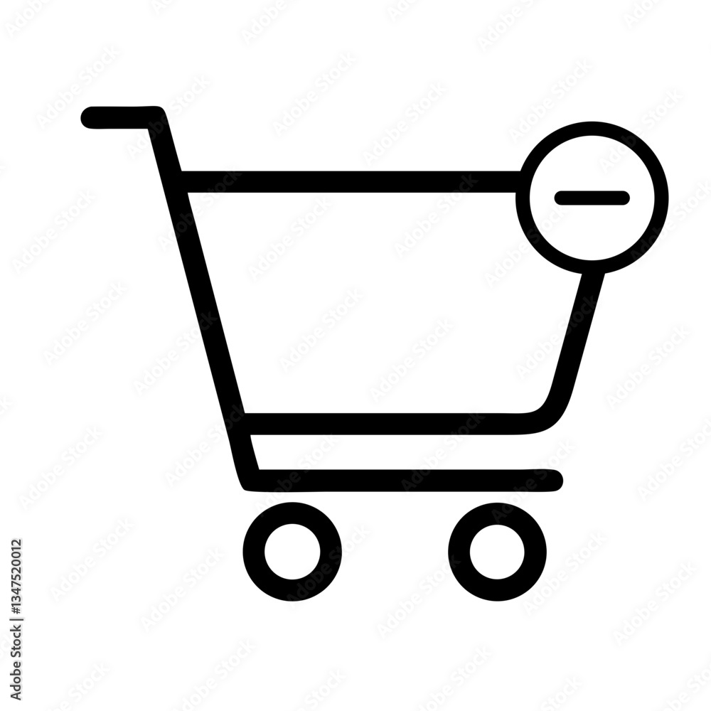 shopping cart icon with minus sign for removing items in e-commerce visuals, cart management, and online shopping interfaces
shopping cart icon with minus sign for removing items in e-commerce visuals, cart management, and online shopping interfaces