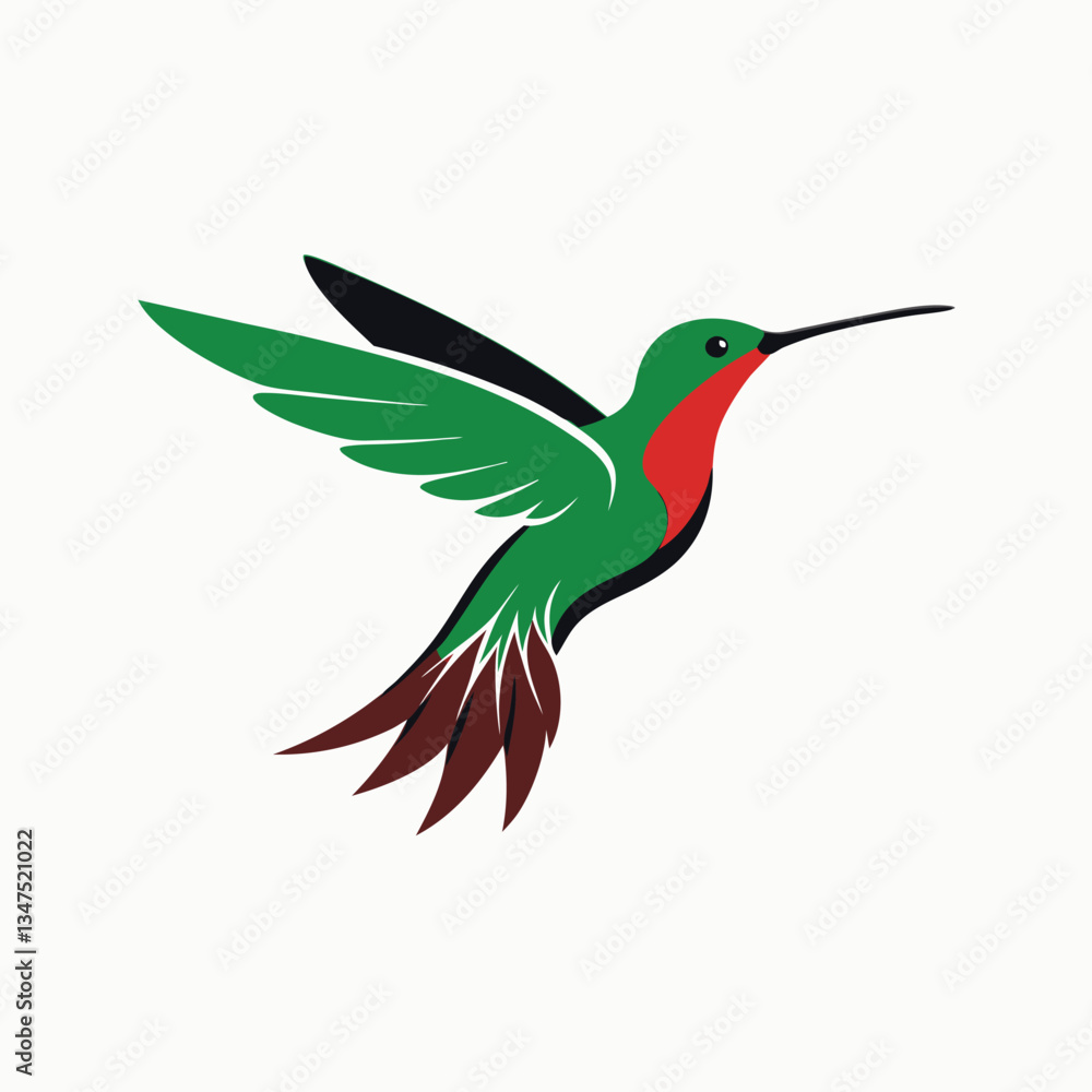 Hummingbird vector animal art print, hummingbird looks awesome icon silhouette vector illustration. Flat vector hummingbird icon symbol element. Vector illustration Hummingbird vector animal art print, hummingbird looks awesome icon silhouette vector illustration. Flat vector hummingbird icon symbol element. Vector illustration