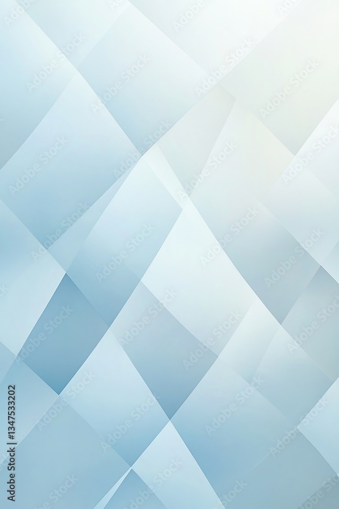 Obraz premium Abstract geometric light blue pattern with subtle gradient design