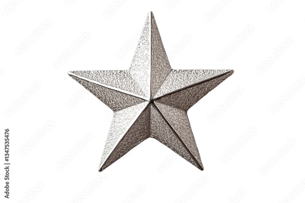 Shiny five point star, metallic effect, award, cut out transparent Shiny five point star, metallic effect, award, cut out transparent