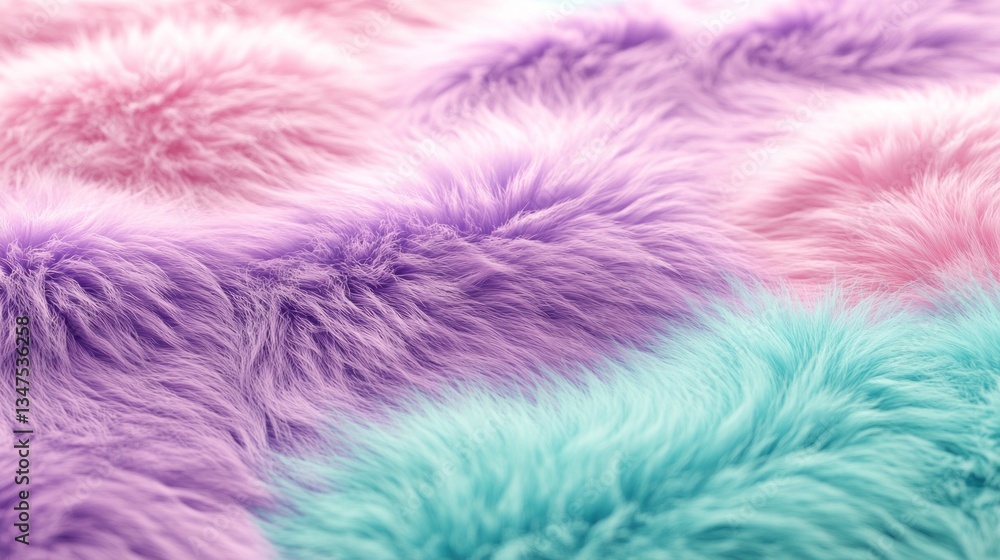Obraz premium Pastel Faux Fur Texture