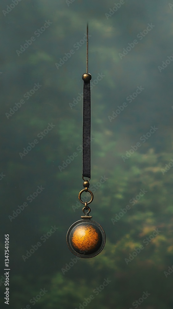 Antique Globe Pendant with Nature Background. Antique Globe Pendant with Nature Background.
