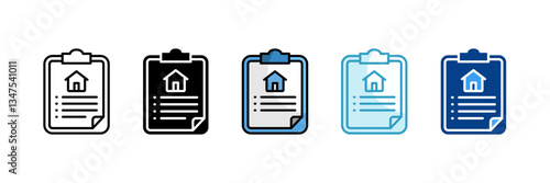Records  Icon Set Multiple Style Collection