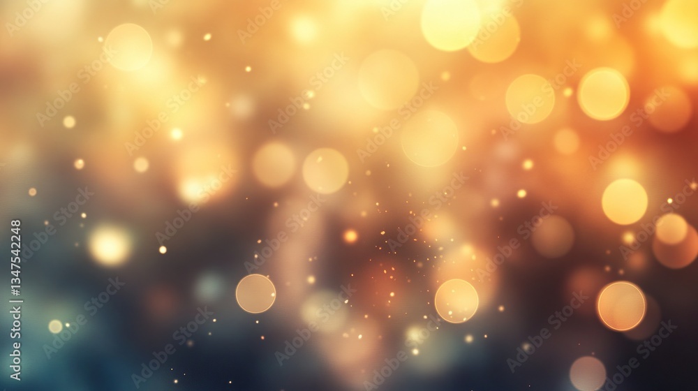 Warm bokeh light background with soft circular highlights Warm bokeh light background with soft circular highlights
