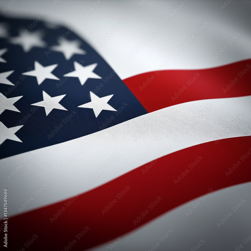 Fototapeta premium THE FLAG OF THE USA. SPACE FOR THE TEXT.