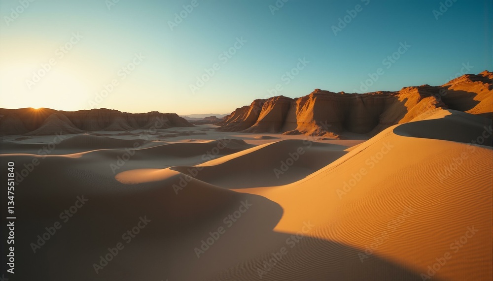 Undulating sandy dunes, worn sandstone formations, honey-hued rock, soft shadows, setting sun, desert landscape, erosion, natural wonder. Undulating sandy dunes, worn sandstone formations, honey-hued rock, soft shadows, setting sun, desert landscape, erosion, natural wonder.