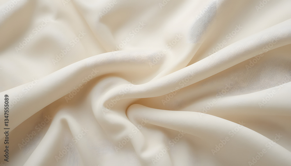 Obraz premium Cream-Colored Fabric Draped Texture