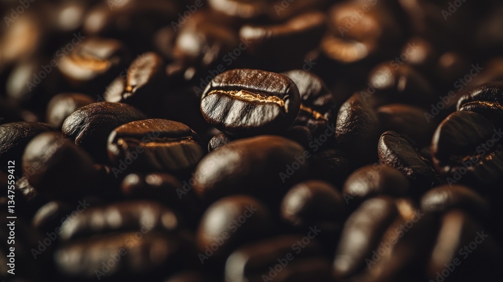 Fototapeta premium Coffee Beans Macro Photography