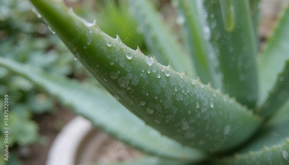 Aloe or Aloe vera fresh leaves and slices on blue background Aloe or Aloe vera fresh leaves and slices on blue background