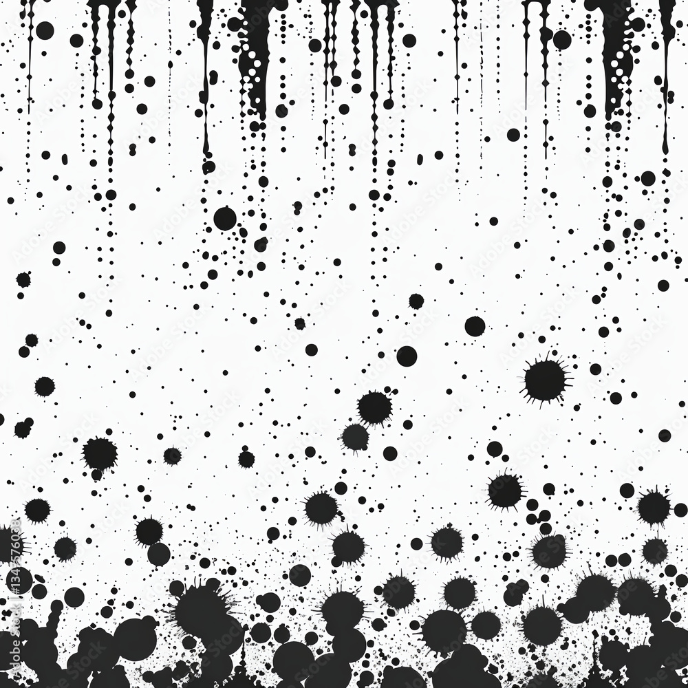 Black Ink Splatter on White Background Abstract Design for Creative Projects Black Ink Splatter on White Background Abstract Design for Creative Projects