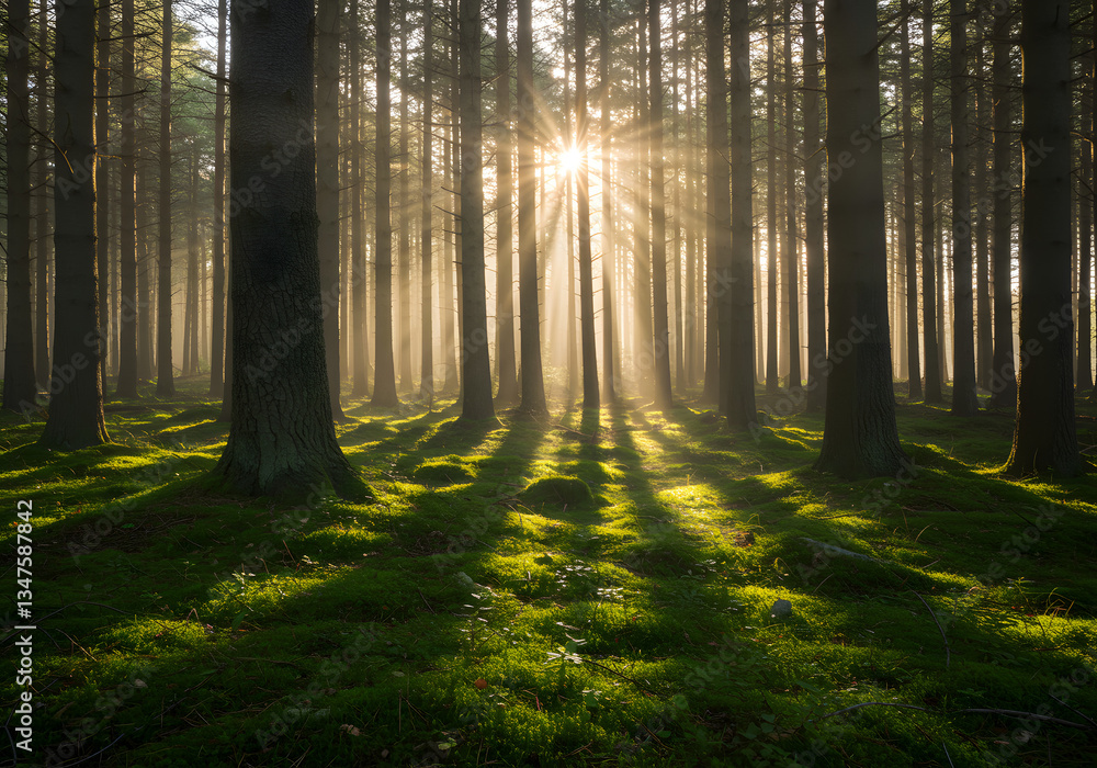 Fototapeta premium morning in the forest