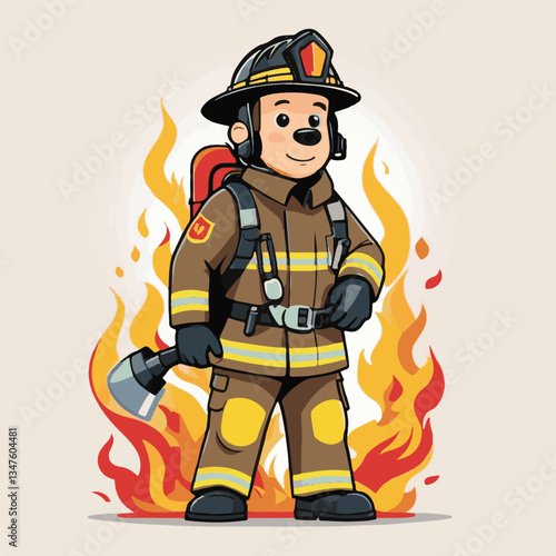 fireman, emergency, safety, rescue, danger, firefighter, uniform, fire, fighter, man, red, helmet, protection, equipment, background, hose, service, burn, flame, hero, person, water, work, engine, job