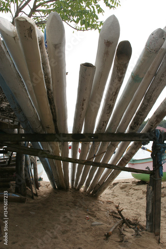 Wood for the Balinese boats.