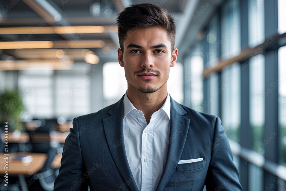 Portrait of a Dynamic Young Leader in a Corporate Setting Wearing Business Attire Portrait of a Dynamic Young Leader in a Corporate Setting Wearing Business Attire