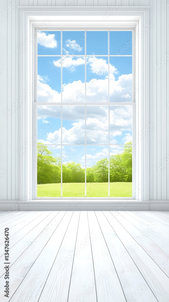 Sunny Meadow View from White Room Window. Sunny Meadow View from White Room Window.