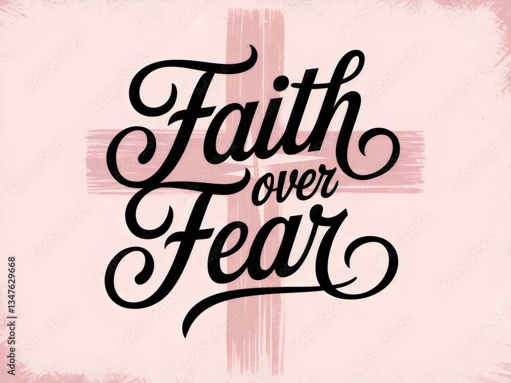 Fototapeta premium Faith over fear