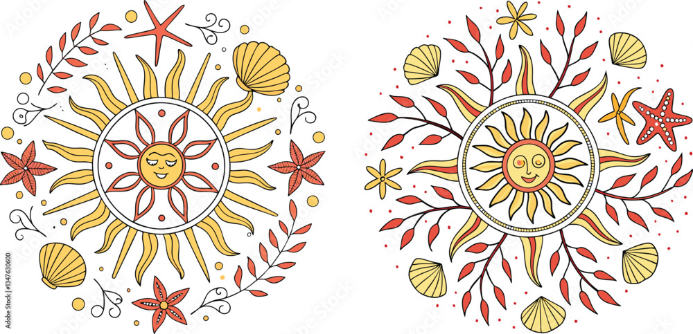 Fototapeta premium vector illustration of an abstract ornament