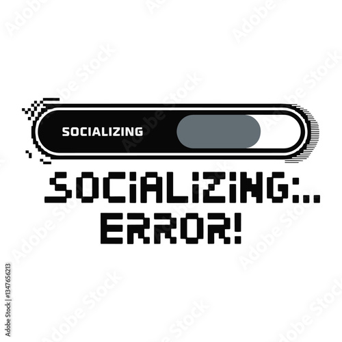Socializing Error T Shirt Design