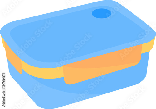 Lunchbox Blue Plastic Food Storage Container