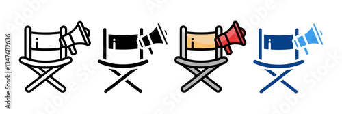 Art Directors  Icon Set Multiple Style Collection