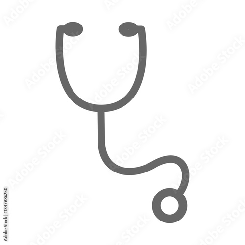 stethoscope isolated on white