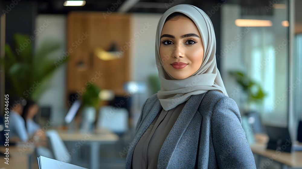 Confident Professional Woman In Office Attire