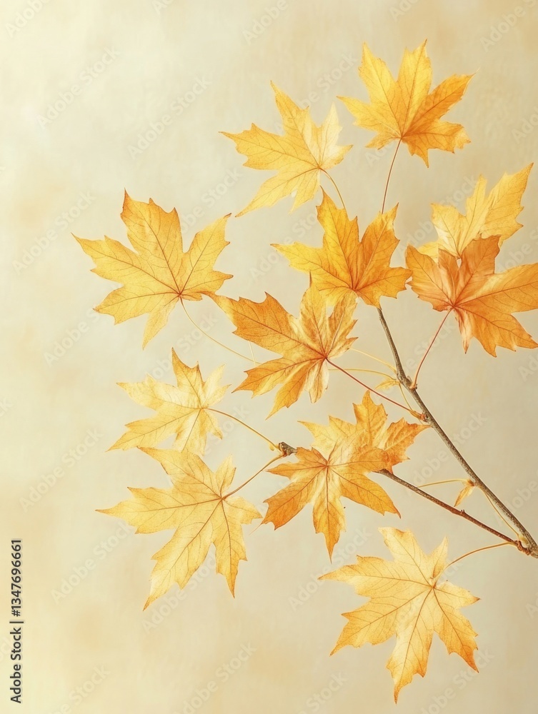 Vibrant fall foliage against a neutral background. Vibrant fall foliage against a neutral background.