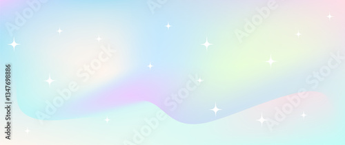 Vector illustration. Background with beautiful sky and shining stars. Space concept. Perfect for screensaver.