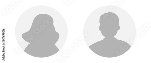 Vector flat illustration. Human icon. Avatar, user profile, human icon, profile picture. Suitable for social media profiles, icons, splash screens and as a template. Business concept.
