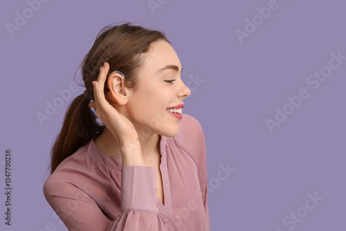 Beautiful young woman with ...