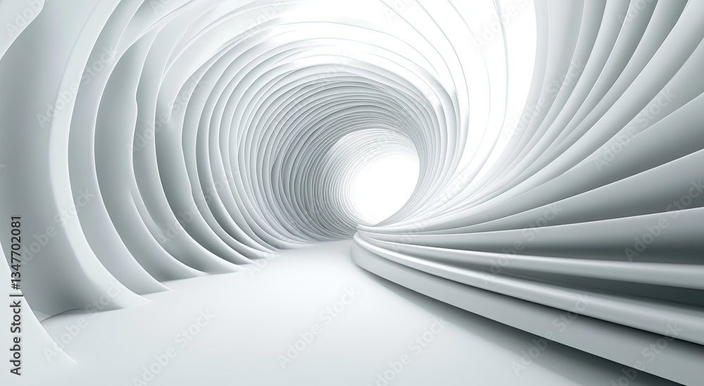 Abstract white swirling tunnel. (1) Abstract white swirling tunnel. (1)