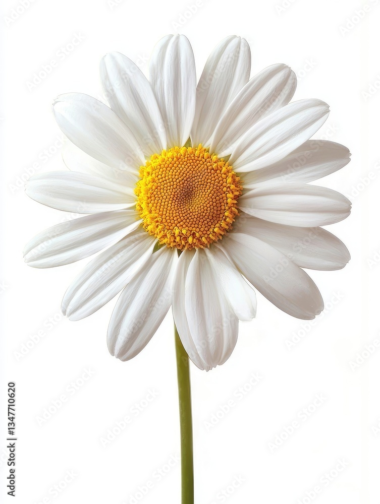 Fototapeta premium A detailed close up image of a beautiful daisy flower