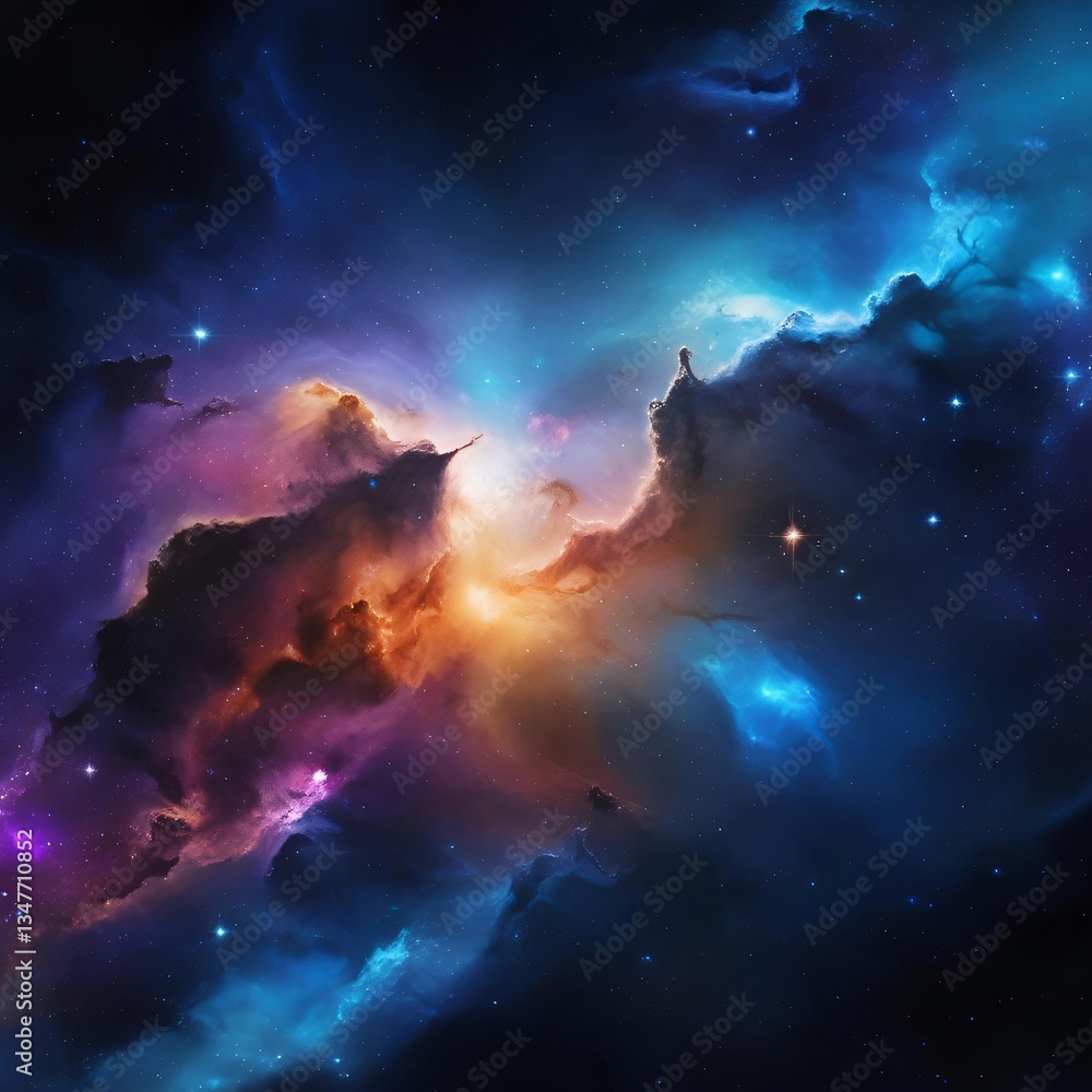 Fototapeta premium Dreamy Universe: Colors of Space
