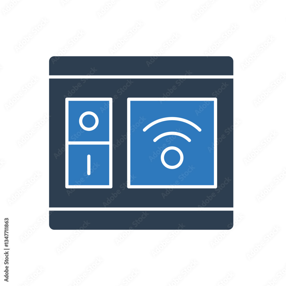 Smart Switch Icon Sign Symbol