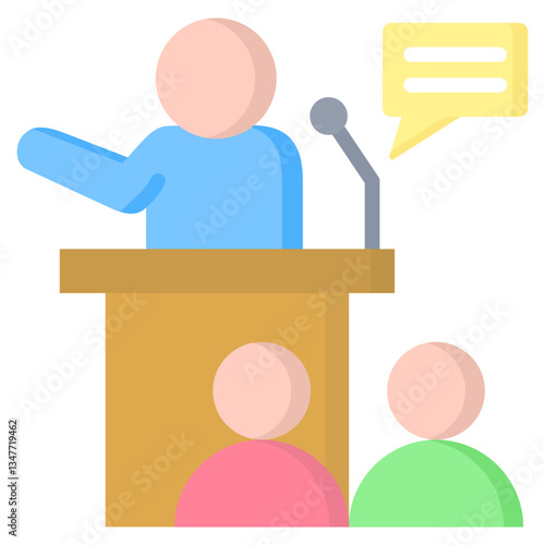 Public Speaking Icon