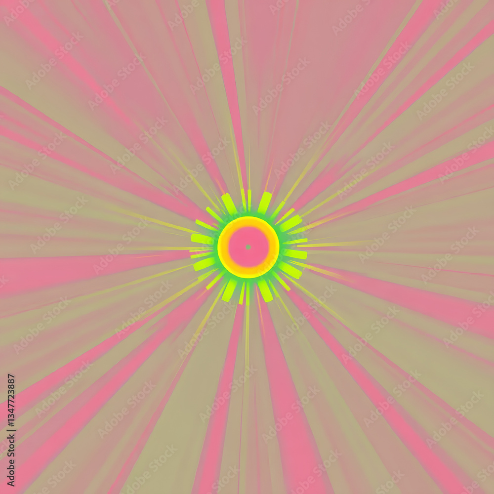 Obraz premium Abstract energy captured in a burst of hues