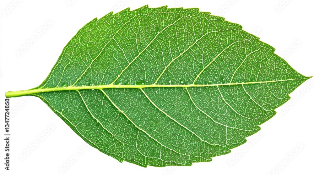 Close-Up of a Vibrant Green Leaf Showcasing Intricate Texture and Natural Beauty Close-Up of a Vibrant Green Leaf Showcasing Intricate Texture and Natural Beauty