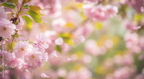 pink cherry blossom in spring