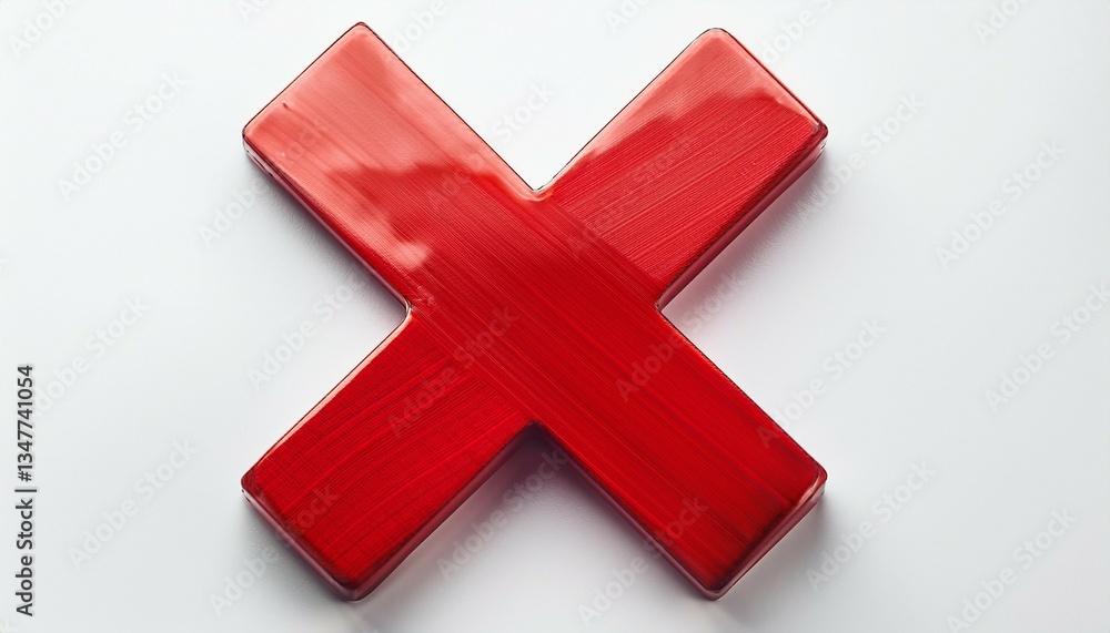 Obraz premium red cross mark
