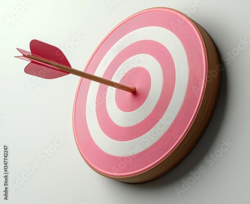 The image features a target goal bullseye that has been isolated and is set against a transparent background, created using 3D rendering