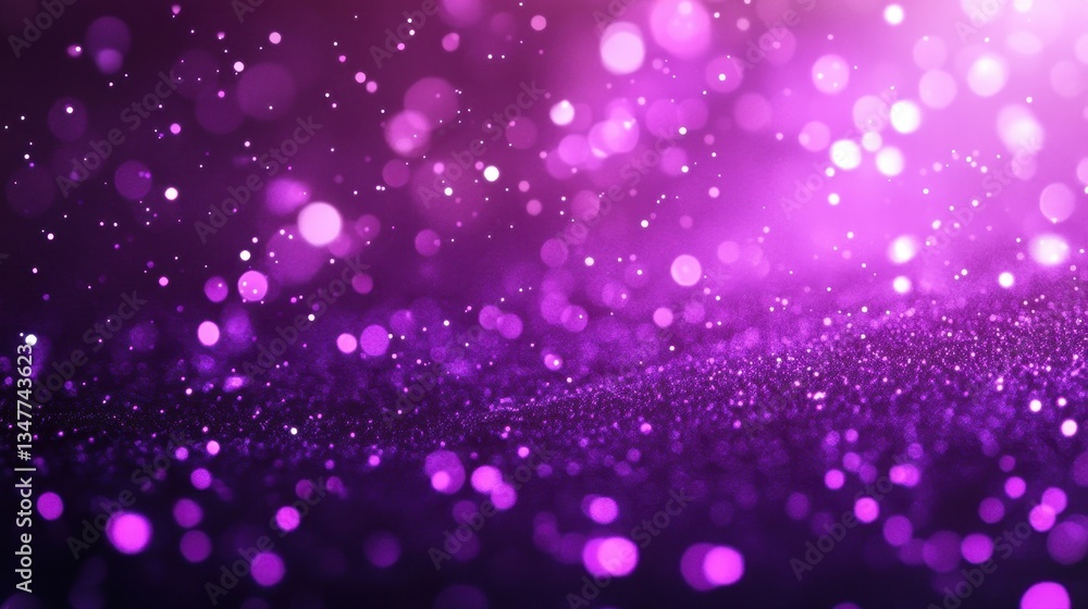 Festive purple glitter with sparkling bokeh lights create a magical backdrop. Use as a dreamy background for party invites or celebration graphics. Festive purple glitter with sparkling bokeh lights create a magical backdrop. Use as a dreamy background for party invites or celebration graphics.