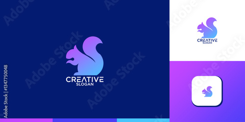 Creative Squirrel Animal Logo
