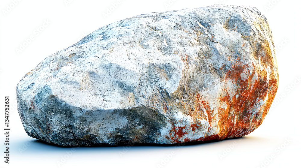 Close-up of a Gray and White Boulder with Rust Texture Close-up of a Gray and White Boulder with Rust Texture